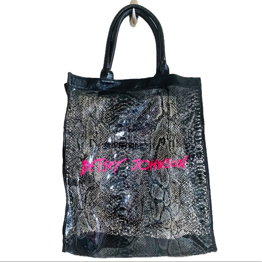 Vintage Betsey Johnson large PVC Beach Tote